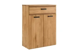 Kommode LIDO 80 x 89 cm Astige Eiche massiv naturbelassen geölt