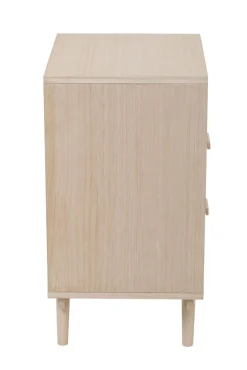 Kommode 42 x 68 cm Braun/ Rattan