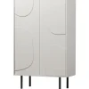 Lagerschrank CADIZ 85 x 135 cm Finish Nebelweiß