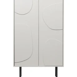 Lagerschrank CADIZ 85 x 135 cm Finish Nebelweiß