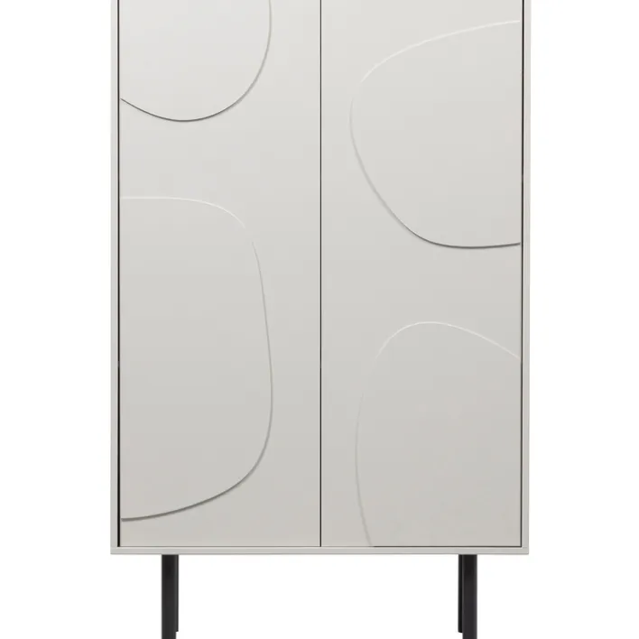 Lagerschrank CADIZ 85 x 135 cm Finish Nebelweiß