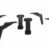 Möbelfüße COMO 4er-Set Metall schwarzgrau