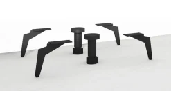 Möbelfüße COMO 4er-Set Metall schwarzgrau