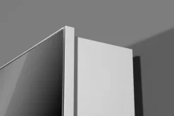 Mehrzweckschrank drehbar 50 x 195 cm Spiegelfront/weiß