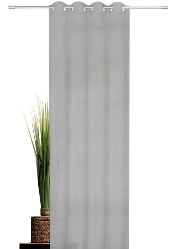 my deco Ösenschal BREEZE 135 x 300 cm grau