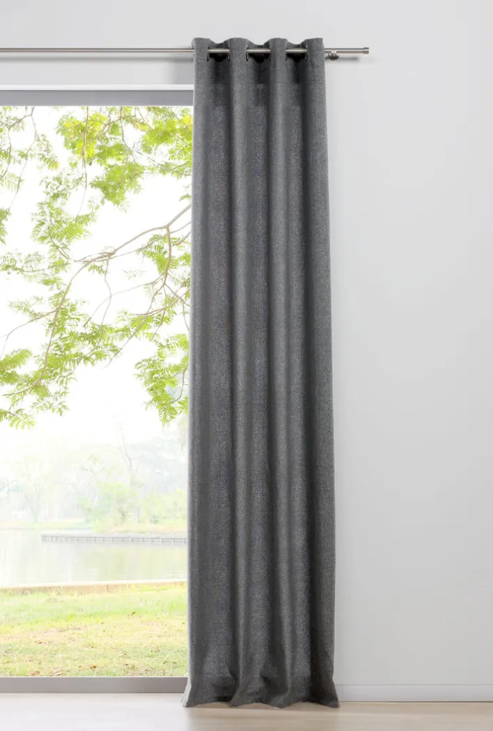 my deco Ösenvorhang CHALET 135 x 245 cm grau