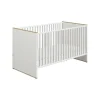 PAIDI Babybett LIEVEN 70 x 140 cm weiß/ braun