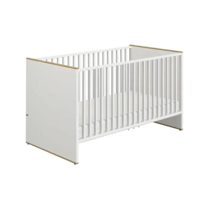 PAIDI Babybett LIEVEN 70 x 140 cm weiß/ braun