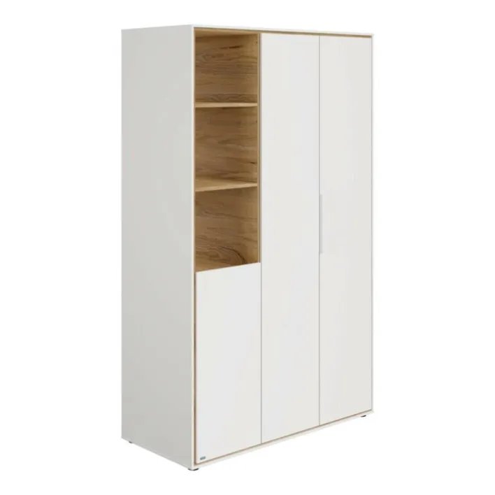 PAIDI Kinder-Drehtürenschrank LIEVEN weiß/ braun