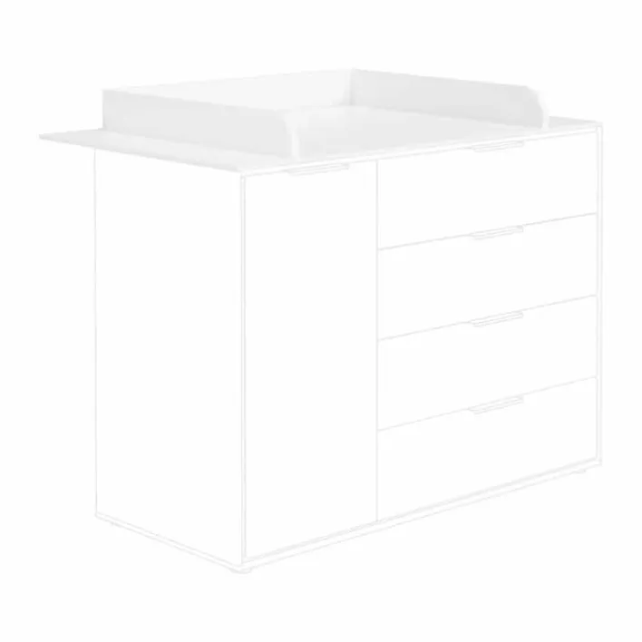 PAIDI Wickelkommode LIEVEN weiß/ braun