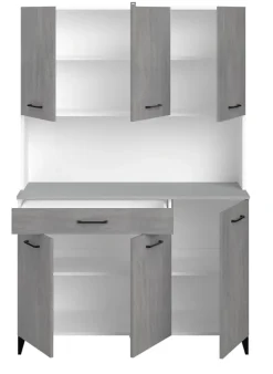 PARISOT Buffet Malice 2 Beton Optik hell / Weiss