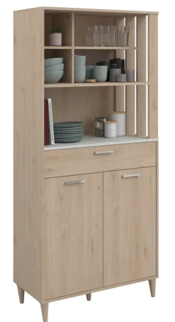Parisot Buffet-Schrank GALA 11 Jackson Eiche Dekor/ Beton Optik 84x182x41 cm