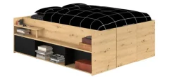 Parisot Halbhohes Hochbett TRAVEL braun/schwarz