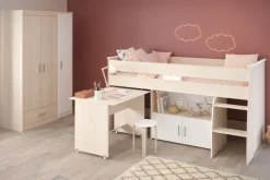 Parisot Hochbett CHARLY 4 braun / weiß