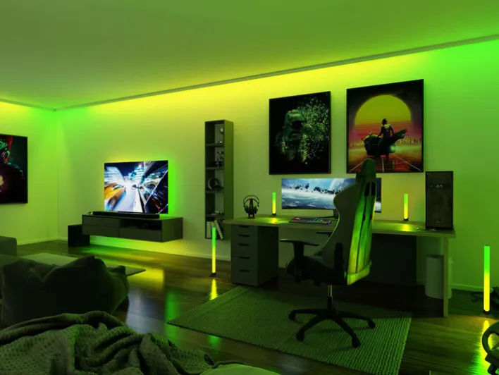 Paulmann LED Lichtleiste Entertain DYNAMIC RGB 2er Set je 60 cm