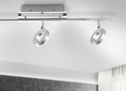 Paul Neuhaus LED Badlampe SILEDA 3 Spots alufarbig