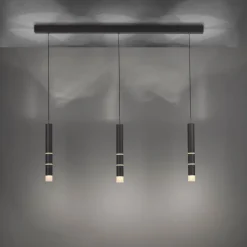 Paul Neuhaus LED Balkenpendel PURE-VEGA 120 cm schwarz