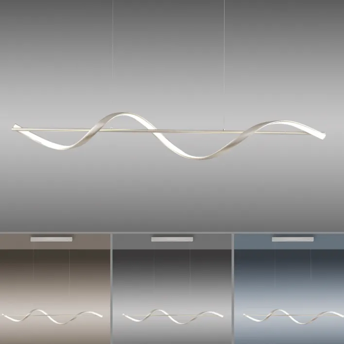 Paul Neuhaus LED Balkenpendel Q-SWING 1-flg silberfarbig