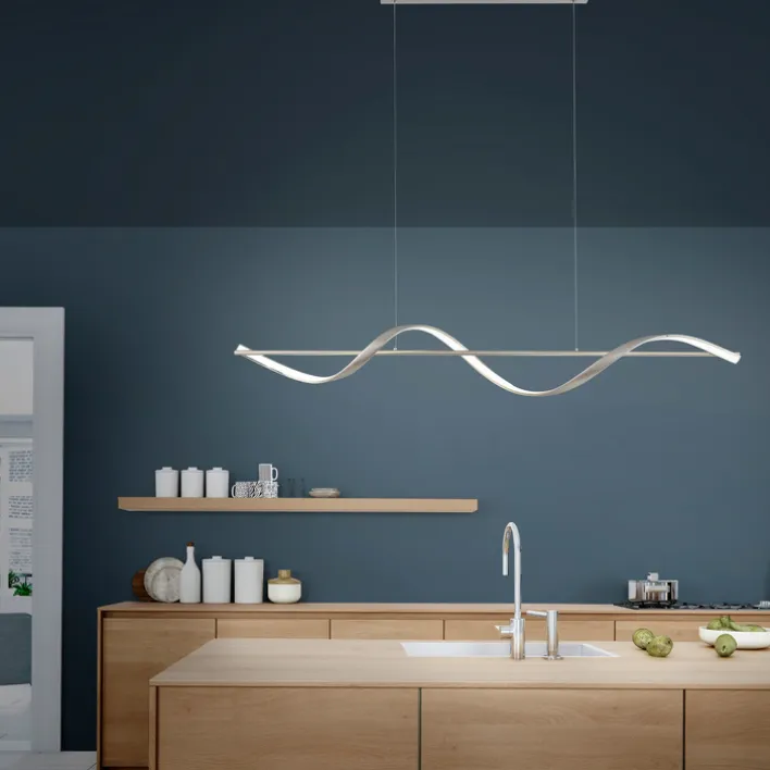 Paul Neuhaus LED Balkenpendel Q-SWING 1-flg silberfarbig