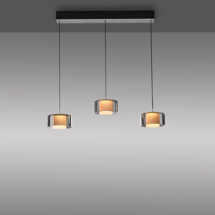 Paul Neuhaus LED Balkenpendel RIKA 3-flg cm schwarz