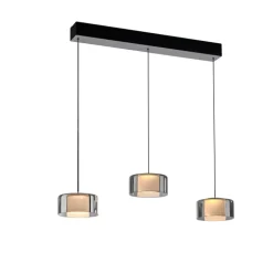Paul Neuhaus LED Balkenpendel RIKA 3-flg cm schwarz