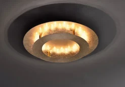 Paul Neuhaus LED Deckenlampe NEVIS 40 cm goldfarbig