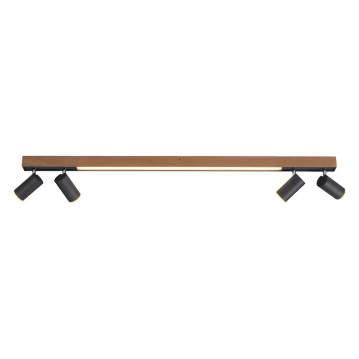Paul Neuhaus LED Deckenlampe PURE-LINES 5-flg braun