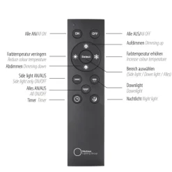 Paul Neuhaus LED Deckenlampe PURE-LINES 5-flg braun