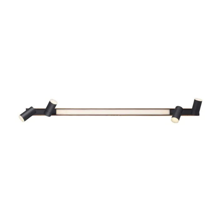 Paul Neuhaus LED Deckenlampe PURE-LINES 5-flg braun