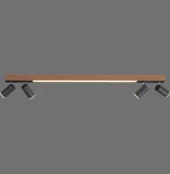 Paul Neuhaus LED Deckenlampe PURE-LINES 5-flg braun
