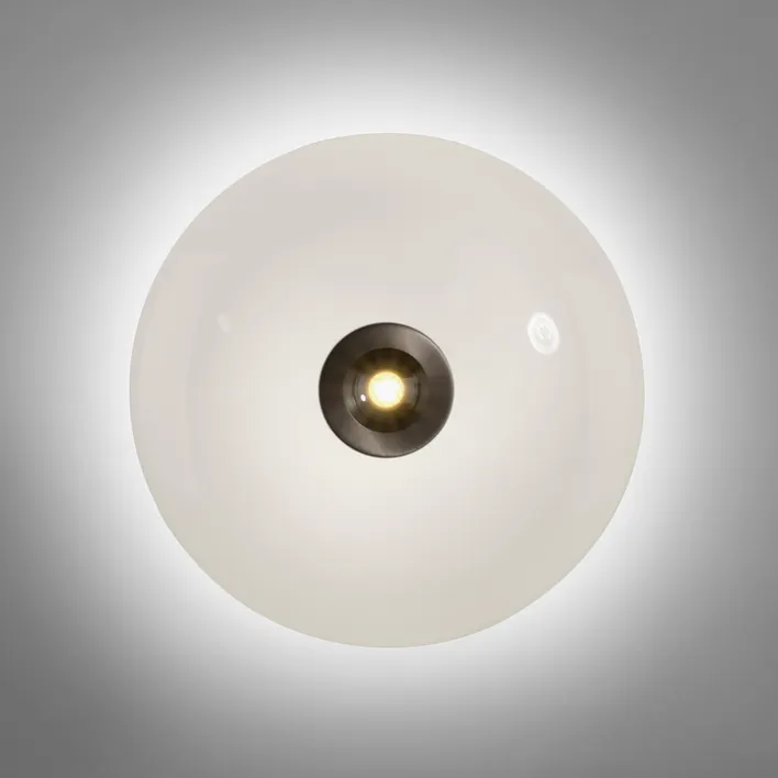 Paul Neuhaus LED Deckenlampe PURE VITRUM 45 cm braun