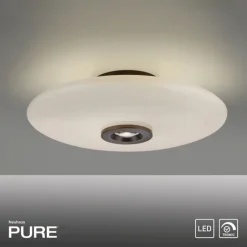 Paul Neuhaus LED Deckenlampe PURE VITRUM 45 cm braun