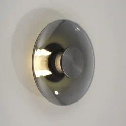Paul Neuhaus LED Deckenlampe PURE VITRUM 22 cm grau