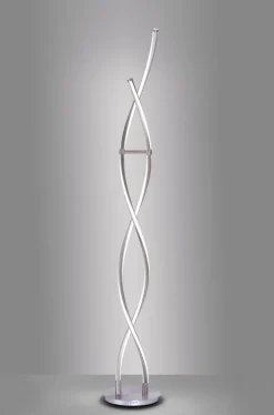 Paul Neuhaus LED Stehlampe Q MALINA 139 cm stahlfarbig