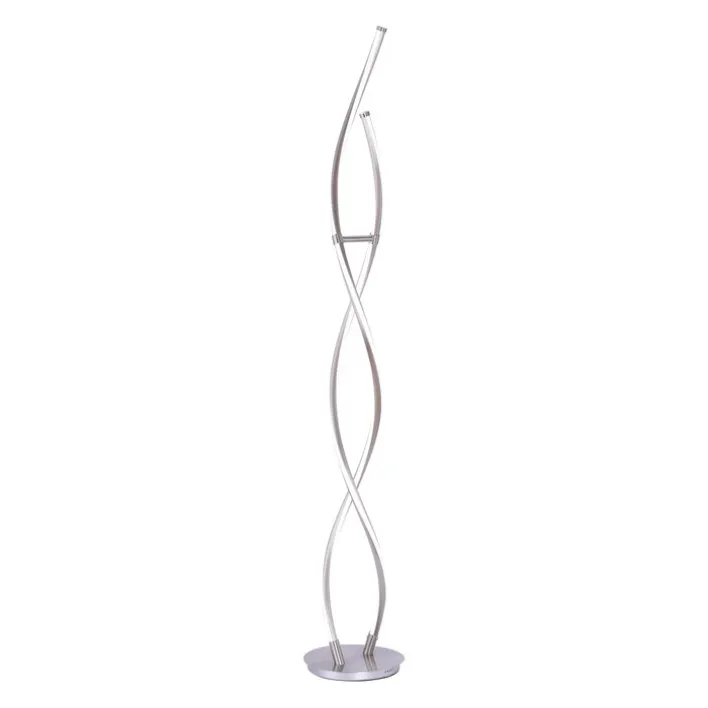 Paul Neuhaus LED Stehlampe Q MALINA 139 cm stahlfarbig