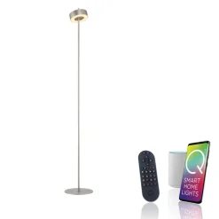 Paul Neuhaus LED Stehlampe Q-ROTATE 22 cm alu-/nickelfarbig