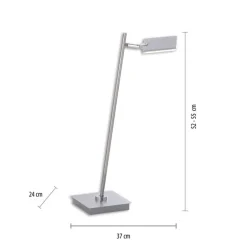 Paul Neuhaus LED Tischlampe PURE-MIRA alufarbig