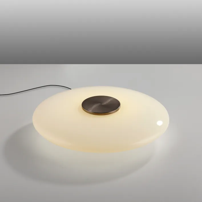 Paul Neuhaus LED Tischlampe PURE VITRUM 32 cm braun
