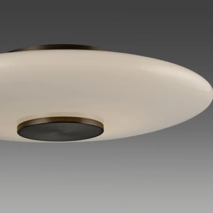Paul Neuhaus LED Tischlampe PURE VITRUM 32 cm braun