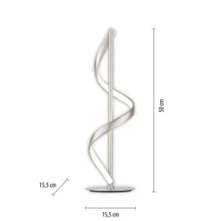 Paul Neuhaus LED Tischlampe Q-SWING 15,5 cm silberfarbig