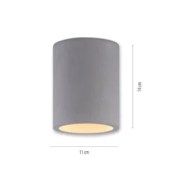 Paul Neuhaus Retrofit Deckenlampe ETON 11 cm beton