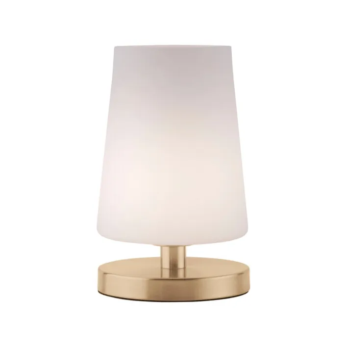 Paul Neuhaus Retrofit LED Tischlampe SONJA 23 cm mattmessing
