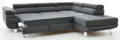PHILL HILL Ecksofa BACKSTREET Stoffbezug Anthrazit ca. 275 x 230 cm