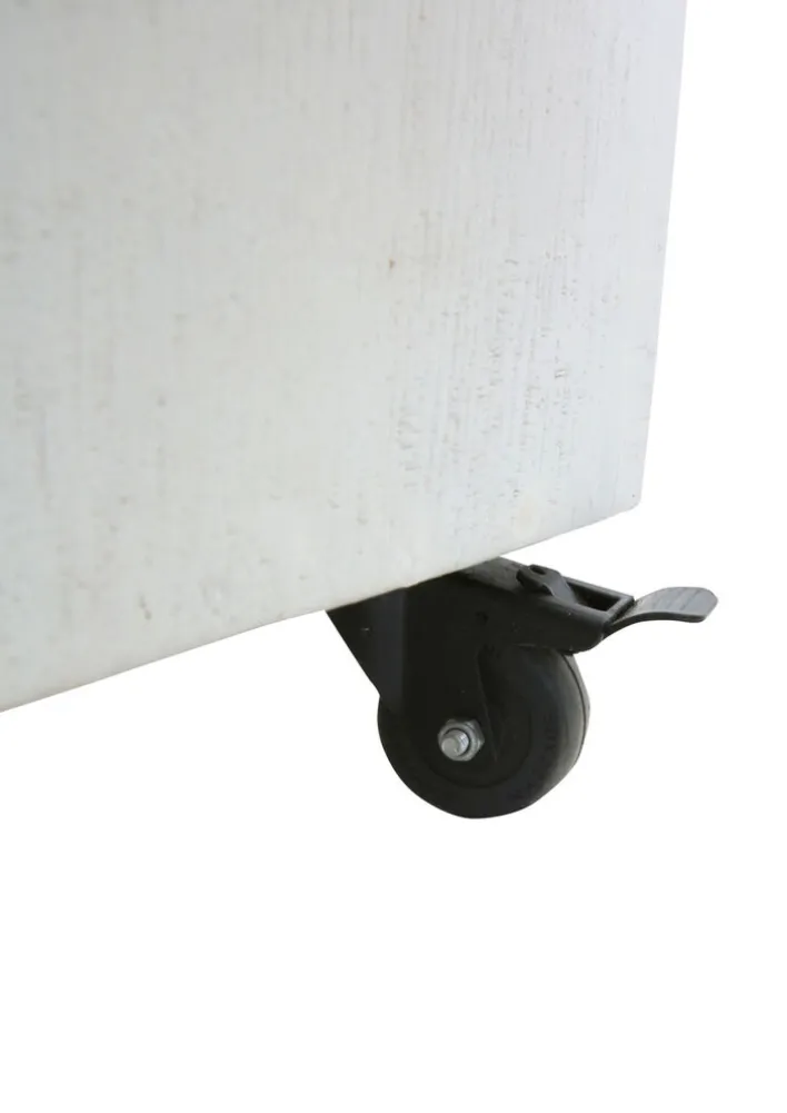 PHILL HILL Barwagen LEWIS 97 x 85 x 43 cm Mango massiv/weiß/schwarz