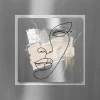 PRO ART Alu-Art Bild FACE LINES VI 50 x 50 cm mehrfarbig