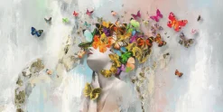 PRO ART Bild BUTTERFLY FACE III 180 x 90 cm
