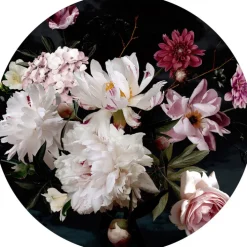 PRO ART Glas-Art Bild BAROQUE FLOWERS V Ø 20 cm mehrfarbig