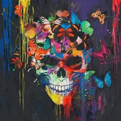 PRO ART Handpainting Bild COLOURFUL COLLECTION III 40 x 40 cm Leinwand mehrfarbig
