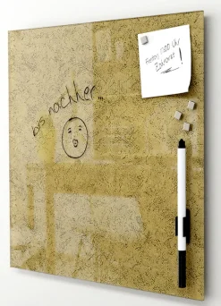 PRO ART Memoboard Set 7-teilig Metallic goldfarbig