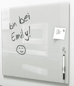 PRO ART Memoboard 50 x 50 cm Metall weiß